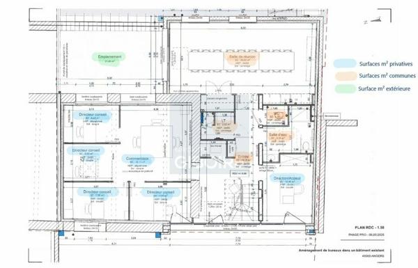 Bureaux - A LOUER - ANGERS (réf : 49.017437)