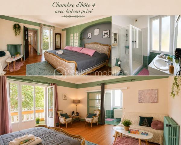 À SAINT-PONS-DE-THOMIÈRES, découvrez cette SUPERBE DEMEURE DE CARACTÈRE entièrement rénovée développant environ 313 m² HABITABLES. Alliant le CHARME DE L'ANCIEN, le CONFORT MODERNE et un véritable POTENTIEL ÉCONOMIQUE, cette propriété représente une opportunité rare pour reprendre une ACTIVITÉ DE CHAMBRES D'HÔTES CLÉS EN MAIN ou créer une magnifique résidence familiale.

Dès l'entrée, vous serez séduits par une SPLENDIDE PIÈCE DE VIE D'ENVIRON 70 m², baignée de lumière grâce à ses nombreuses ouvertures. Ses volumes généreux, ses courbes élégantes et son atmosphère chaleureuse en font un véritable lieu de réception. Elle comprend un ESPACE VIDÉO, une salle à manger avec BILLARD, une autre salle à manger avec INSERT ainsi qu'une cuisine entièrement équipée.

Le rez-de-chaussée accueille DEUX SUITES PRIVATIVES d'environ 16 m² et 24 m², chacune disposant de sa SALLE D'EAU ET WC PRIVATIFS. Une pièce supplémentaire d'environ 15 m², actuellement aménagée en ESPACE COMMUN POUR LES HÔTES, complète ce niveau.

À l'étage, vous découvrirez QUATRE AUTRES SUITES :

• Deux suites d'environ 18 m² avec salle d'eau et WC.
• Une SPACIEUSE SUITE FAMILIALE d'environ 40 m² avec chambre communicante.
• Une grande suite d'environ 19 m² bénéficiant d'un BALCON PRIVATIF.

Un CELLIER facilite le stockage du linge et du matériel nécessaire à l'activité.
Les combles accueillent UNE CHAMBRE SUPPLÉMENTAIRE et offrent encore un POTENTIEL D'AMÉNAGEMENT selon vos besoins.
En rez-de-jardin, la propriété dispose d'un VASTE GARAGE, de plusieurs CAVES ainsi que d'une BUANDERIE. L'espace est d'environ 200 M2

À l'extérieur, vous profiterez d'un agréable ESPACE BOULODROME, idéal pour partager des moments conviviaux avec les hôtes, un véritable atout pour développer l'activité touristique.

CÔTÉ TECHNIQUE
Chauffage assuré par une POMPE À CHALEUR, offrant un excellent confort au quotidien.
Production d'eau chaude sanitaire par CHAUDIÈRE AU FIOUL.
Menuiseries en DOUBLE VITRAGE.
Combles et plancher isolés, contribuant à de bonnes performances énergétiques.
Électricité conforme
Toiture révisée et en bon état.

L'activité actuelle est exploitée UNIQUEMENT LES WEEK-ENDS, générant déjà un CHIFFRE D'AFFAIRES D'ENVIRON 17 000 € PAR AN.
Le potentiel de développement est particulièrement intéressant :

✔ Exploitation actuelle (week-ends uniquement) : 17 000 €/AN, vous pouvez aller voir les commentaires sur booking. 
✔ Ouverture de mars à octobre (5 jours/semaine) : 45 000 € à 60 000 €/AN
✔ Exploitation professionnelle avec commercialisation active (Booking, Airbnb, site internet...) : 70 000 € À PLUS DE 90 000 €/AN selon le taux d'occupation et les prestations proposées.
Ce potentiel peut encore être renforcé grâce au développement de prestations complémentaires telles que TABLE D'HÔTES, soirées étapes, séjours thématiques ou partenariats touristiques.

Avec ses 6 SUITES, sa CHAMBRE SUPPLÉMENTAIRE, ses volumes remarquables, son activité immédiatement exploitable et son IMPORTANT POTENTIEL DE RENTABILITÉ, cette propriété conviendra aussi bien à un PORTEUR DE PROJET TOURISTIQUE, qu'à un INVESTISSEUR ou à une famille souhaitant concilier qualité de vie et activité professionnelle.
UNE OPPORTUNITÉ RARE SUR LE MARCHÉ !

📞 Contactez-nous dès aujourd'hui pour obtenir davantage de renseignements ou organiser une visite.