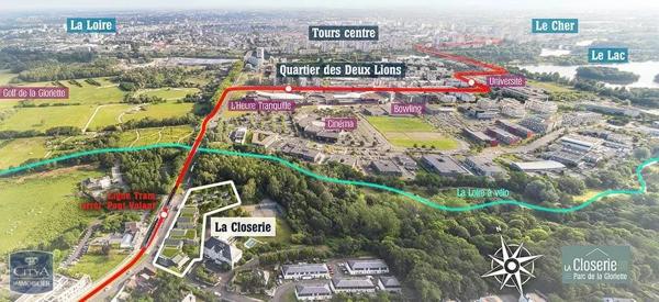 Appartement à louer 3 pièces 106.17m² Joué-lès-Tours (37300)