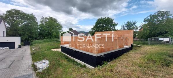 Maison en construction, 119m², 5 pièces, 3.6 ares