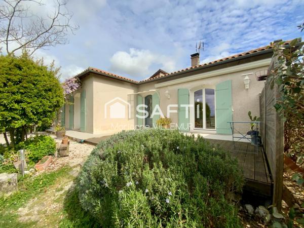 Proche Nérac, maison de Plain-pied d'environ 138 m² habitables sur un terrain de 3073 m²