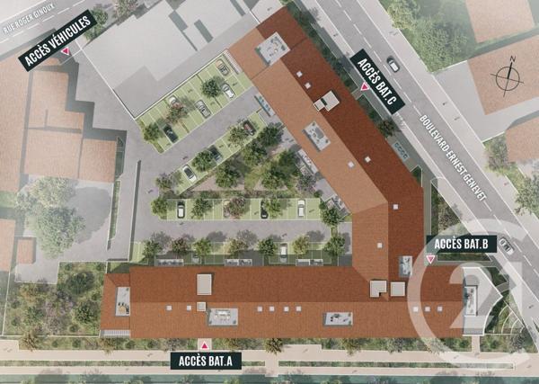 Appartement T3 à vendre  3 pièces - 56,60 m2 CHATEAURENARD - 13