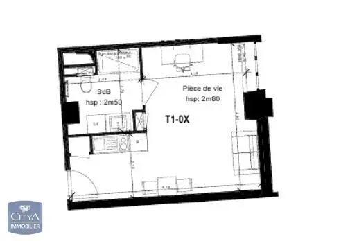Appartement à louer 1 pièce 28.16m² Metz (57000)
