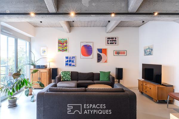 Loft familial et sa terrasse quartier Coop