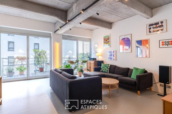 Loft familial et sa terrasse quartier Coop