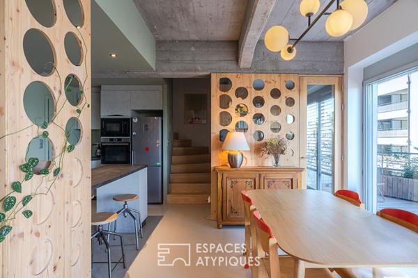 Loft familial et sa terrasse quartier Coop