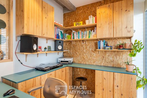 Loft familial et sa terrasse quartier Coop