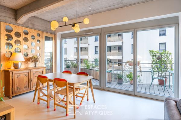 Loft familial et sa terrasse quartier Coop