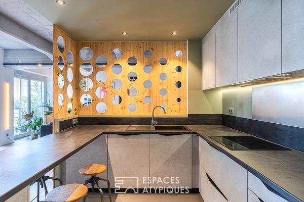 Loft familial et sa terrasse quartier Coop