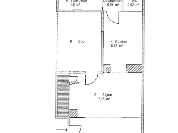 Location Studio 25.11 m² - 29 RUE MONTESQUIEU Amiens 80000