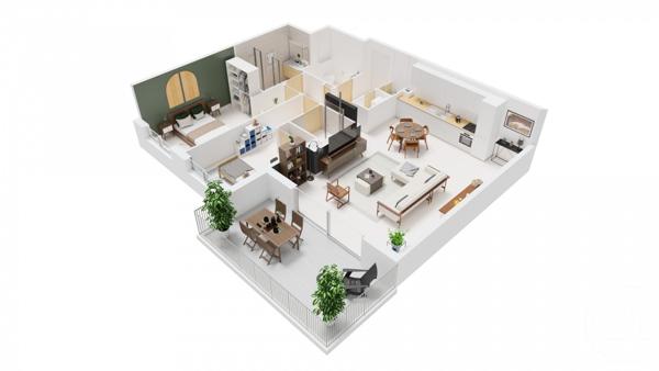 Appartement F3 à vendre  3 pièces - 81 m2 MANDELIEU LA NAPOULE - 06