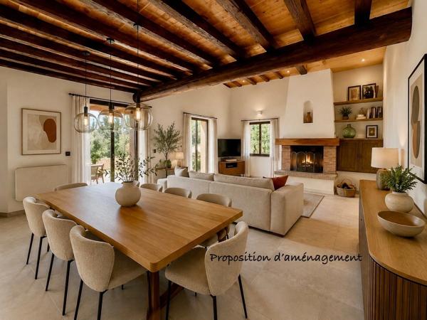 Maison à vendre 6 pièces 176 m2 jardin double garage LAURIS (84)