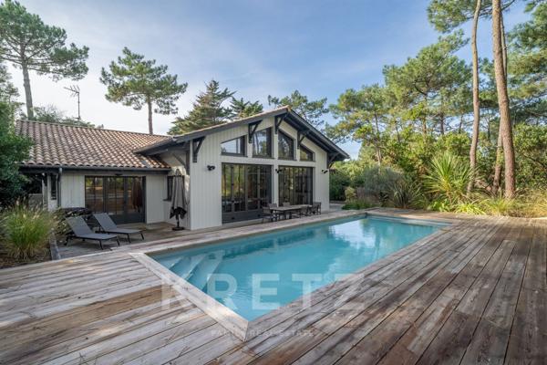 Villa contemporaine au Cap Ferret – 215 m² avec piscine et jardin paysager