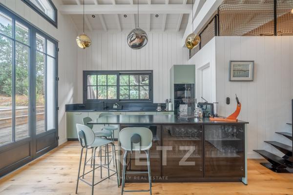 Villa contemporaine au Cap Ferret – 215 m² avec piscine et jardin paysager