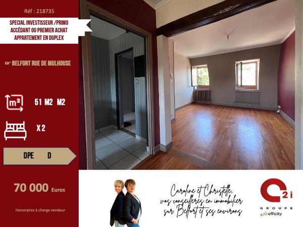 Appartement
         3 pièces
        - 51 m² 70 000 € *