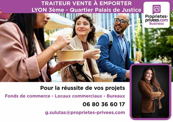 69003 LYON - RESTAURANT TRAITEUR , TERRASSE