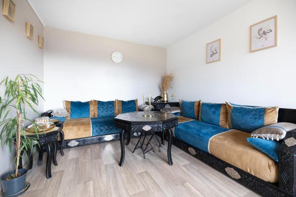 Appartement T3 avec balcon, cave et garage