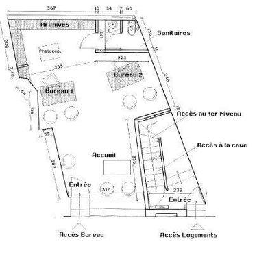 Fonds et/ou murs commerciaux à louer à Montoire-sur-le-Loir dans le Loir-et-Cher (41800), ref : 41059-L205