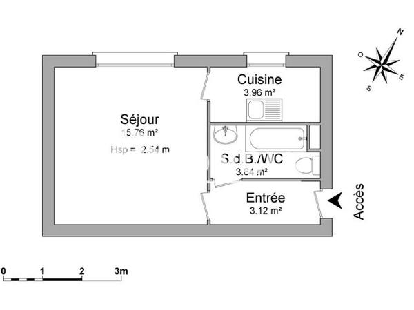 Location Studio 27 m² - 17 IMPASSE LE BEAU COIN Thionville 57100