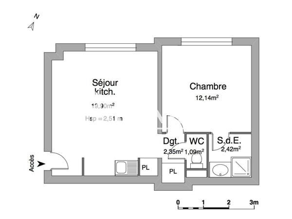 Location Appartement 2 pièces 37.9 m² - 8 RUE DE L'ILE D'OR Amboise 37400
