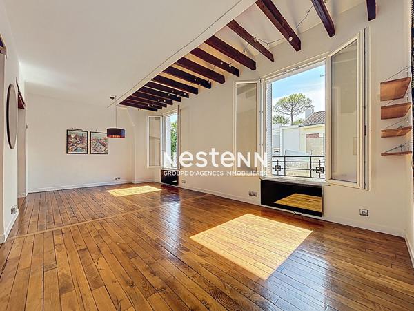 ISSY LES MOULINEAUX - QUARTIER LA FERME - Vente d'un appartement 3 pièces en duplex traversant en dernier étage