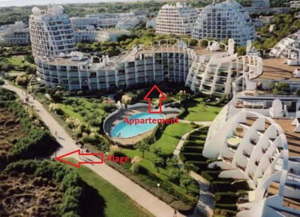 Appartement La Grande Motte T2 avec chambre séparée