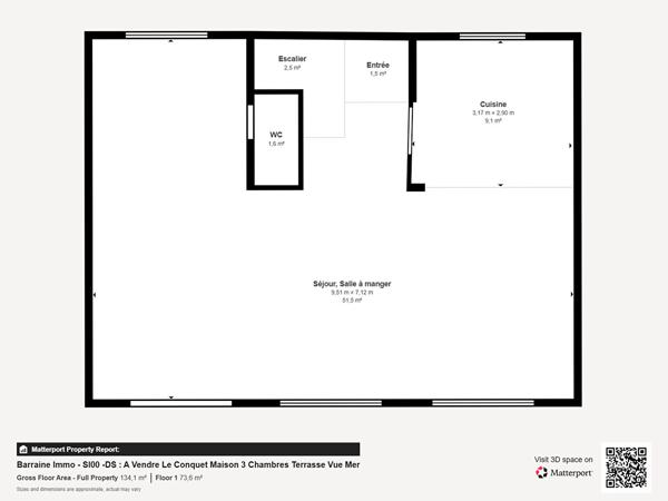 Vente maison à Le Conquet, 6 pièces 107.02m²