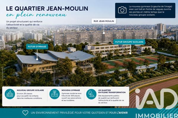Appartement à vendre 3 pièces 61 m² Villeneuve-la-Garenne