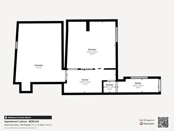 Vente appartement à Morlaix, 3 pièces 64.66m²