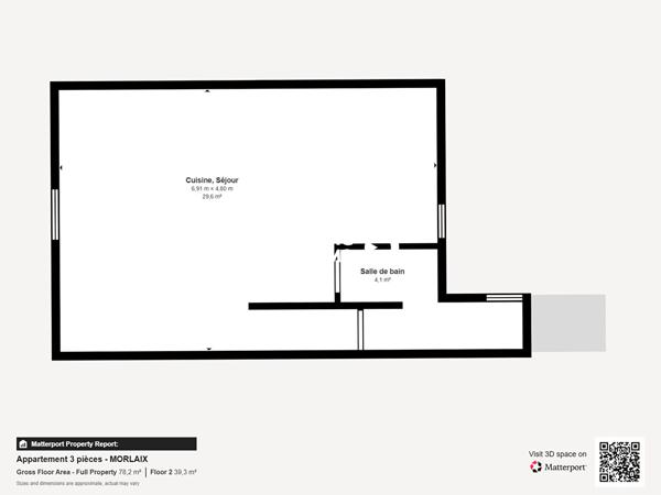 Vente appartement à Morlaix, 3 pièces 64.66m²
