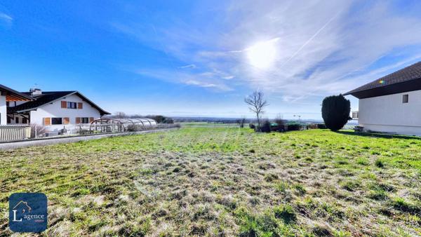 Terrain constructible 1153 m² Crozet 01170 Villeneuve grande parcelle vue dégagée libre constructeur
