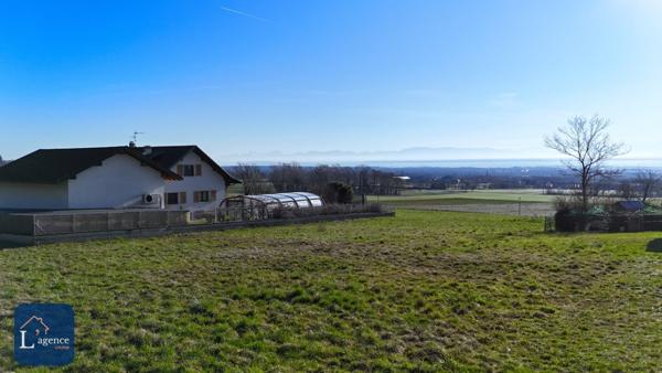 Terrain constructible 1153 m² Crozet 01170 Villeneuve grande parcelle vue dégagée libre constructeur