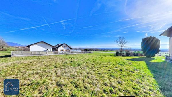 Terrain constructible 1153 m² Crozet 01170 Villeneuve grande parcelle vue dégagée libre constructeur