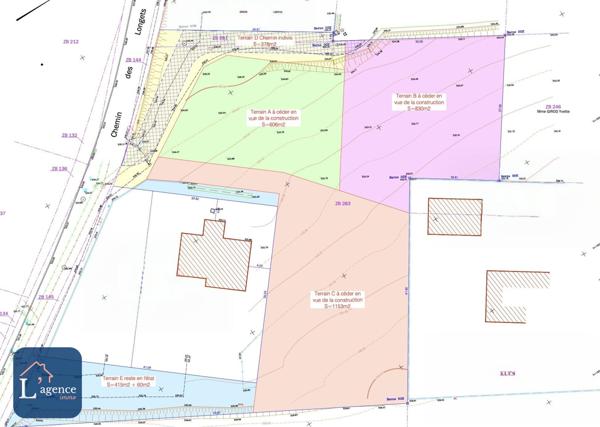 Terrain constructible 1153 m² Crozet 01170 Villeneuve grande parcelle vue dégagée libre constructeur