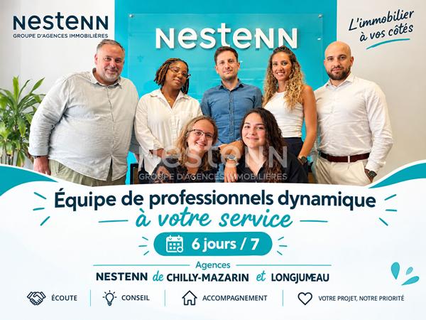 A VENDRE CHILLY-MAZARIN Appartement F4 81,23 m² avec balcon et parking - résidence les peupliers, proche de la plaine de Balizy, du T12 et du bus 297