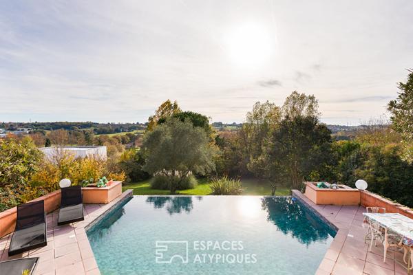 Maison d’architecte avec vue panoramique à Beaupuy