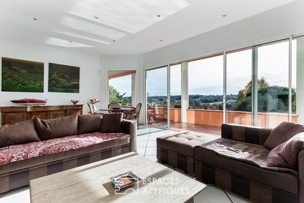 Maison d’architecte avec vue panoramique à Beaupuy