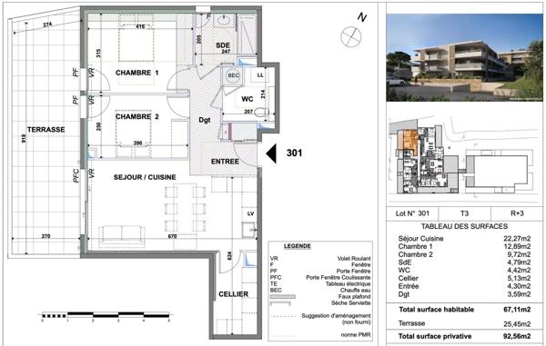 Vente Appartement 3 pièces 59 m2 à Calvi