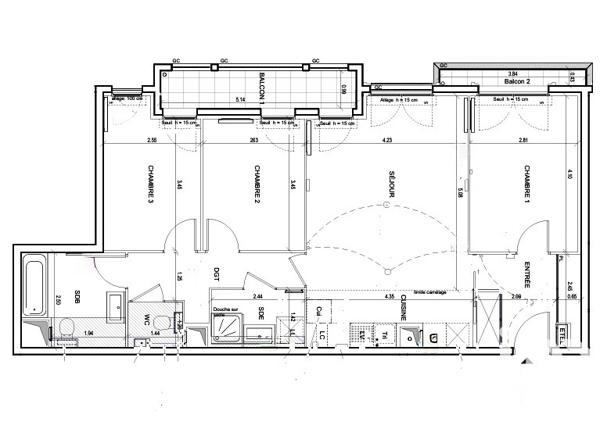 Apartment for sale 4 rooms 80 m² Thiais