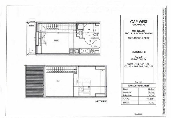 INVESTISSEMENT LOCATIF – Saint-Michel-sur-Orge – Résidence d'Affaires Cap West - 7,15 % de rentabilité