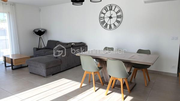 Vous recherchez une maison moderne, confortable et prête à vivre, dans un environnement calme tout en restant proche des commodités ?
Cette maison individuelle construite en 2023 pourrait bien vous séduire !

D'une superficie de 95m², elle est implantée sur une belle parcelle de 464m² et offre des espaces agréables et fonctionnels.

Dès l'entrée, vous découvrirez une jolie pièce de vie lumineuse composée d'un salon-séjour chaleureux, ainsi qu'une cuisine moderne et entièrement équipée avec son cellier attenant.

L'espace nuit se compose de trois belles chambres, d'une salle d'eau contemporaine et d'un WC indépendant.

L'atout de cette maison : ses extérieurs, qui restent à aménager selon vos goûts et vos envies.

Le confort est complété par un système de chauffage par pompe à chaleur Air/Air.

Cette maison récente, sans travaux intérieurs, n'attend plus que vous pour prendre vie.

Contactez-moi afin d'échanger sur votre projet et organiser une visite !