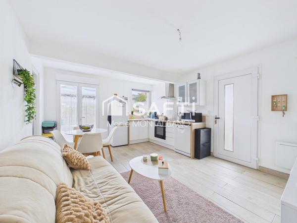 Maison de plain-pied en centre ville de Mios