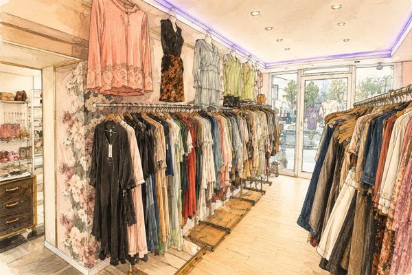 Fonds de commerce vêtements neufs et accessoires de mode La Souterraine