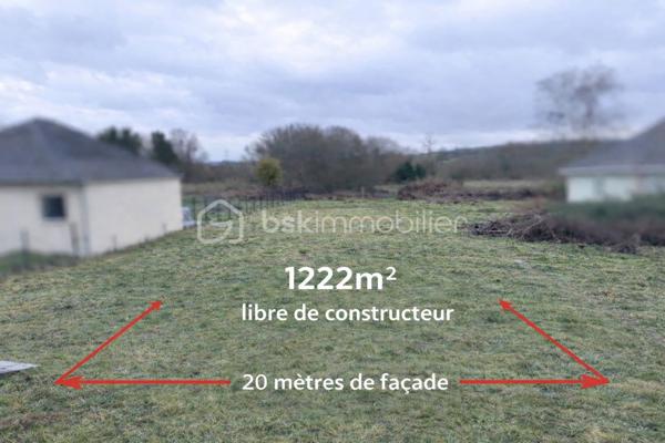 Terrain de 1 222 m²