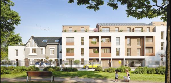 Appartement de type 3 avec balcon sur Carquefou à 5 min à pied du centre ville