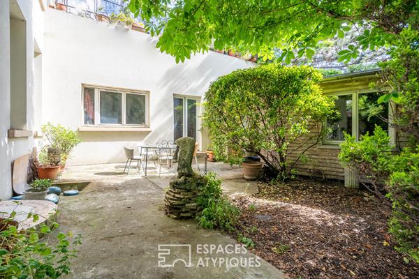 Maison avec atelier et jardin