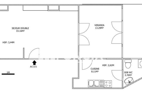 Location Appartement 2 pièces 58.26 m² - 136 RUE D'ARTOIS Lille 59000