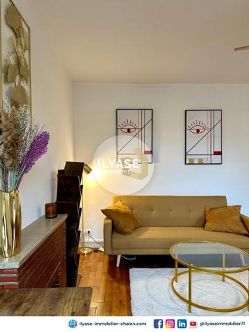 Chalon-sur-Saône (71100) Appartement T2 meublé | 51 m² | Tout équipé