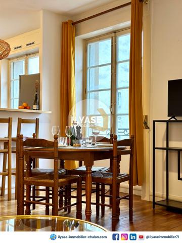 Chalon-sur-Saône (71100) Appartement T2 meublé | 51 m² | Tout équipé