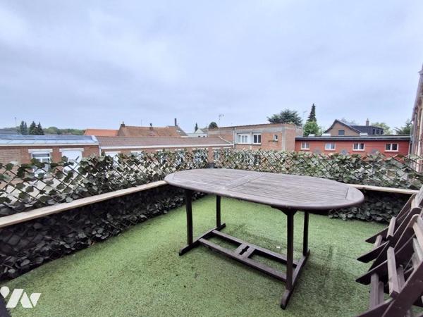 FACHES THUMESNIL limite LILLE: Appartement  T3 de 53,25m² avec terrasse. 